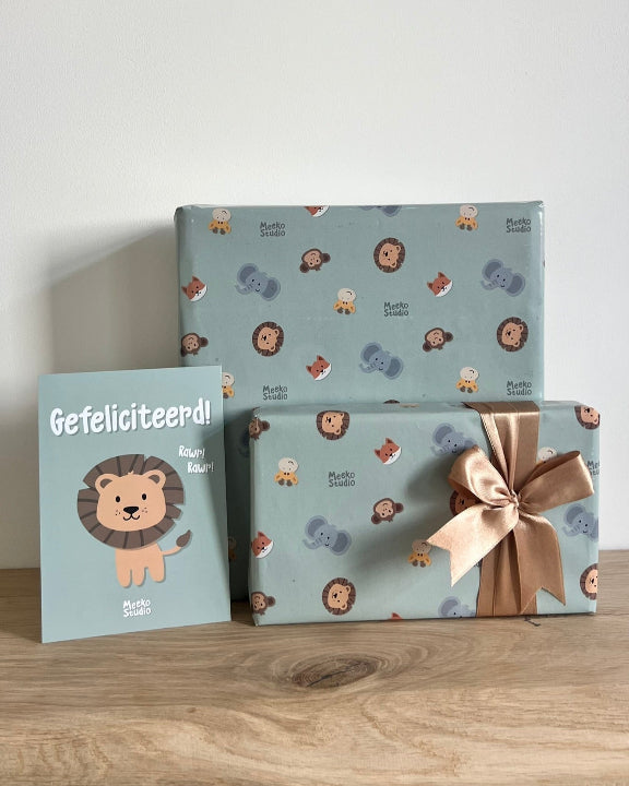 Cadeau papier | Dieren | 3 vellen